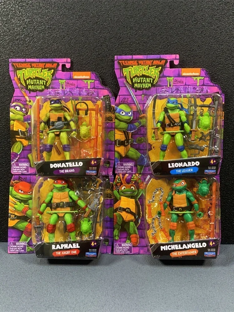 

Playmates Teenage Mutant Ninja Turtles Mutant Mayhem Raph Don Mikey Leo Doll Gifts Toy Model Anime Figures Collect Ornaments