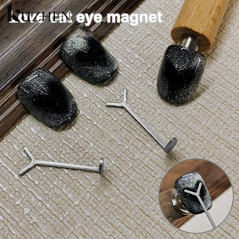 Herramientas de alambre de palo magnético para uñas en forma de Y para crear formas de corazón y lingote en las uñas amor corazón ojo de gato imán para uñas accesorios de arte