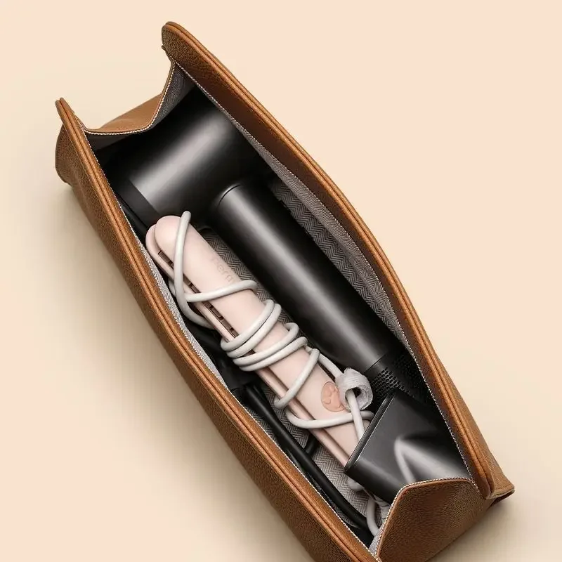 Bolsa de armazenamento para viagem para secador de cabelo e modelador - um organizador hipoalergênico para suas ferramentas de maquiagem.