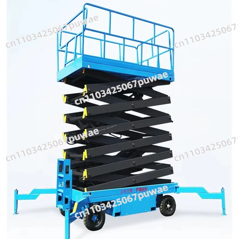New 6m 8m 10m Steel Mobile Semi-electric Hydraulic Scissor Lift High Altitude Platform Lift Retail Scaffolding