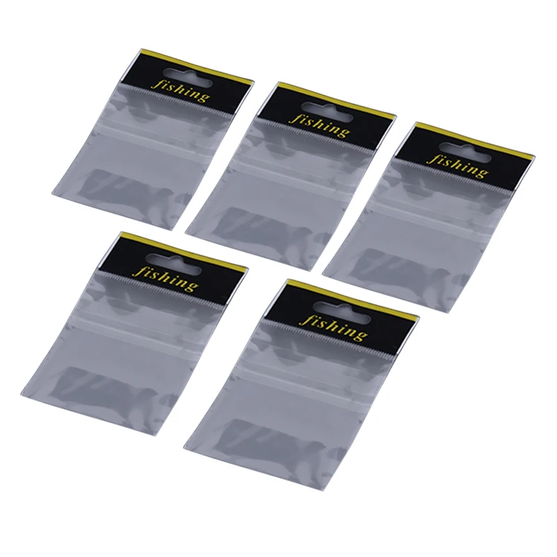 

[LA]100Pcs Small Fish Hook Bags Plastic Storage Bags Fishing Shop Packaging Accessories