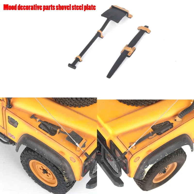 

Mood Parts Shovel Steel Plate Trim for 1/10 RC Crawler Car Traxxas TRX4 Defender Bronco AXIAL SCX10 RC4WD D90 Upgrade RD110 DIY