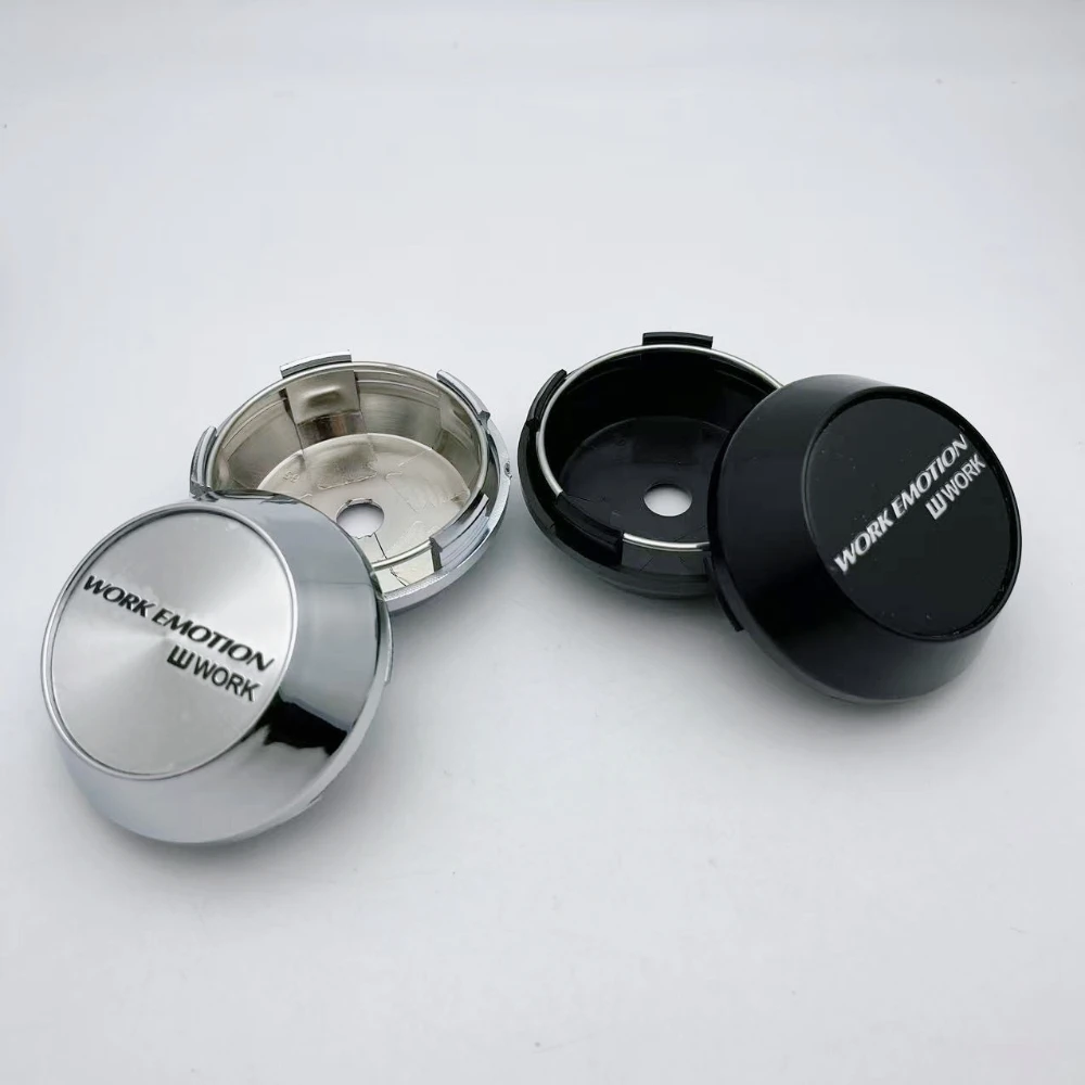 

4pcs 60mm 64mm 65mm 68mm 69mm Car Wheel Center Caps With W Work Emotion Logo Badge High Cap Wheel Hubcaps Cover Car Accessories