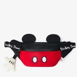 Bolsas disney mickey mouse crossbody para meninos e meninas, bolsa de cintura infantil, nova bolsa de fanny, primavera e verão