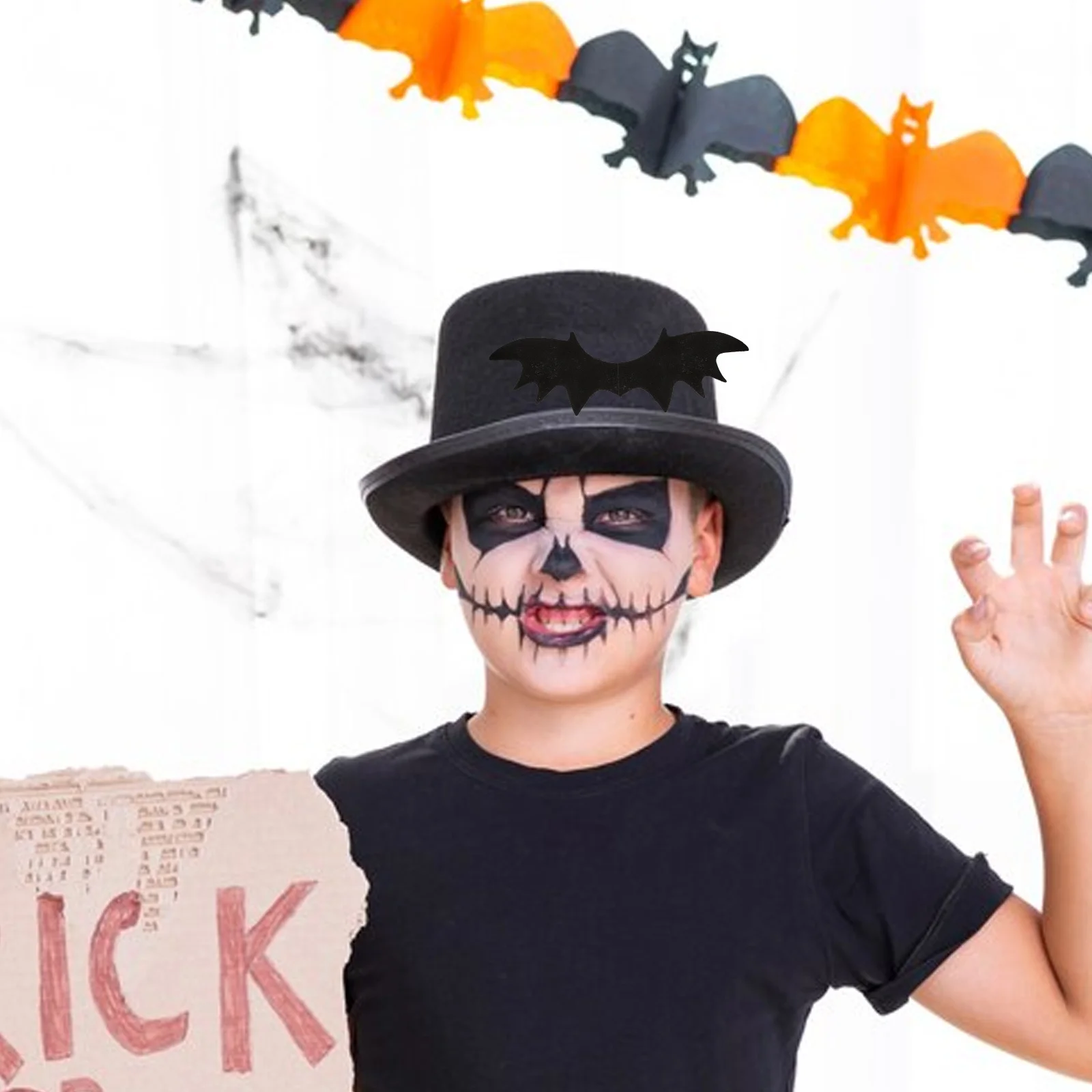 Embellissements d'ailes de chauve-souris pour bricolage, 50 pièces, ailes d'halloween en tissu Non tissé pour pinces à cheveux, vêtements, chaussures, décoration