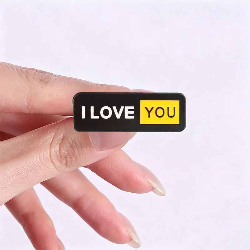 Good Girl Good Boy Emaille-Anstecknadel 1+1=69 Gleichung & Ich Liebe Dich Brosche Taschen-Abzeichen Valentinstag Schmuck Geschenk für Paare Beste Freunde – Detail 3