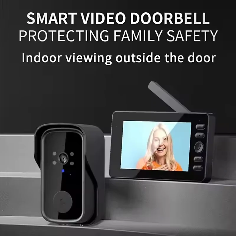 Wireless Video Doorbell, 4.3