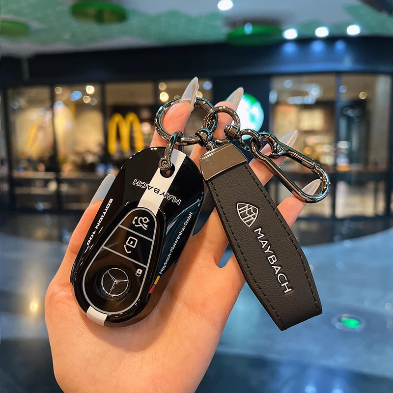 Caso chave do carro fob capa titular proteger para mercedes benz 2022 c s classe w206 w223 s350 c260 c300 s400 s450 s500