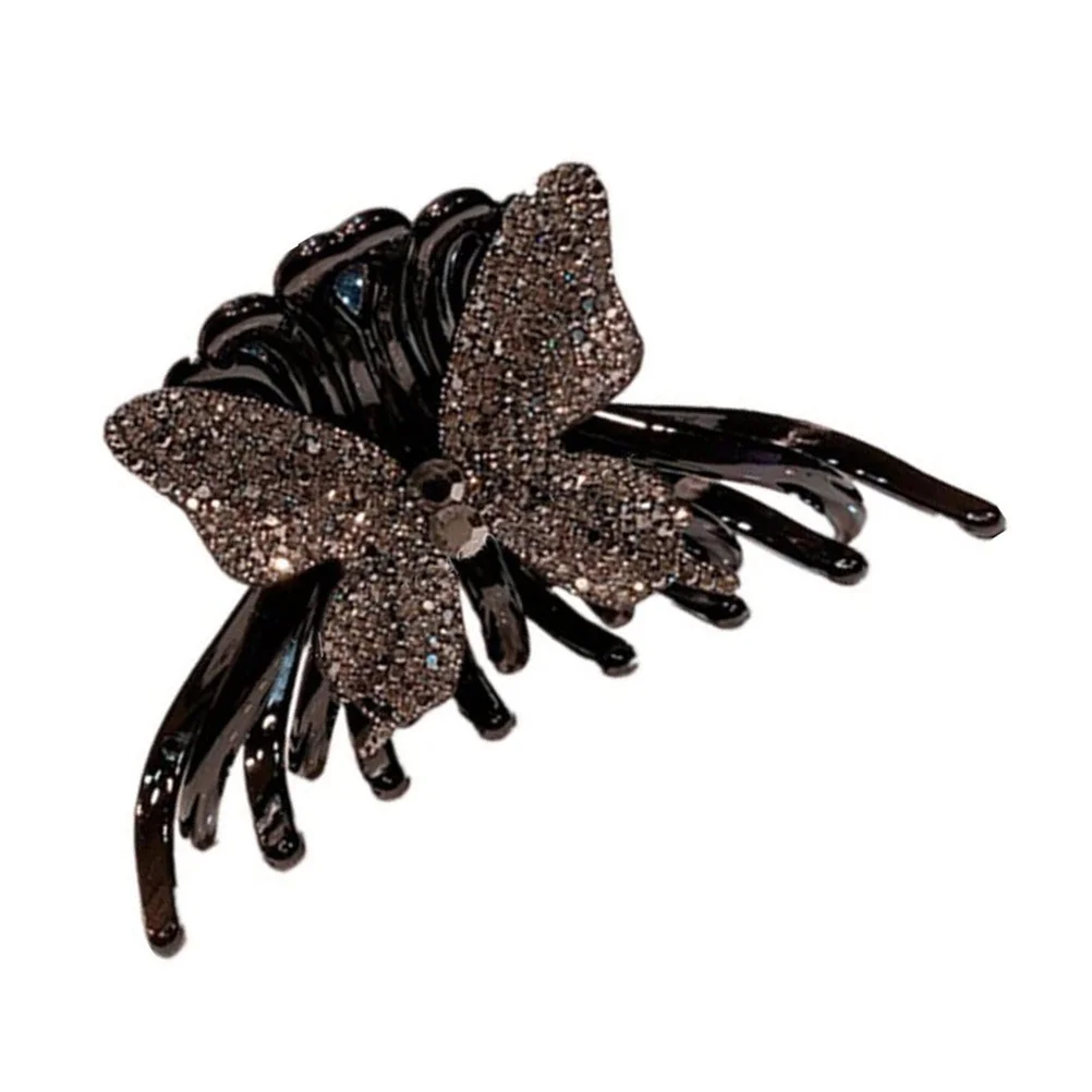 

Зажим-бабочка, блестящий акриловый зажим-когти для женщин и девочек, модный аксессуар для волос, подарок на день рождения, женский головной убор, инструмент для укладки волос