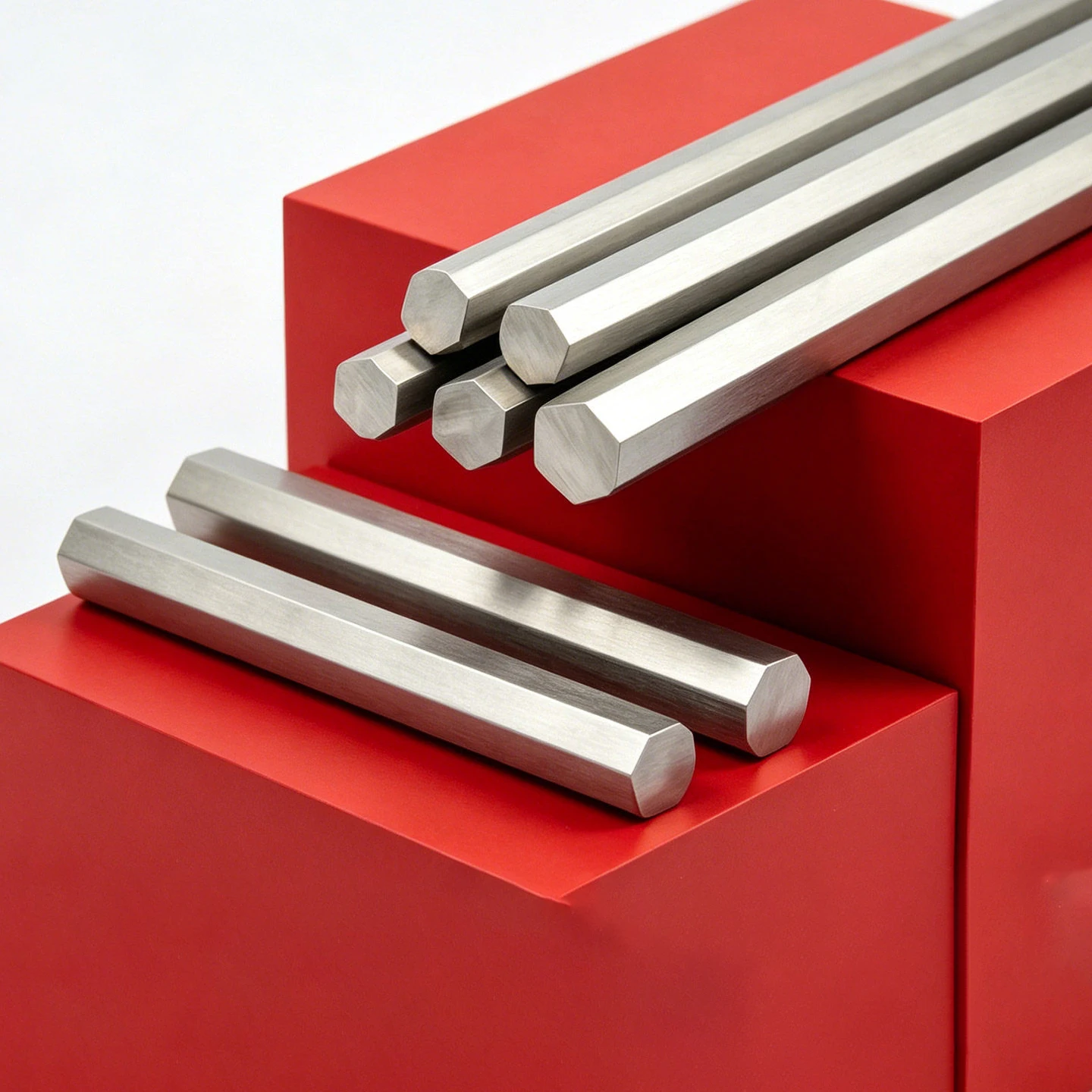 304 Stainless Steel Solid Hex Rod Bar Shaft Marine-Grade Corrosion Resistant, Opposite Side4-26mm L100-500m Hexagonal Rod Square
