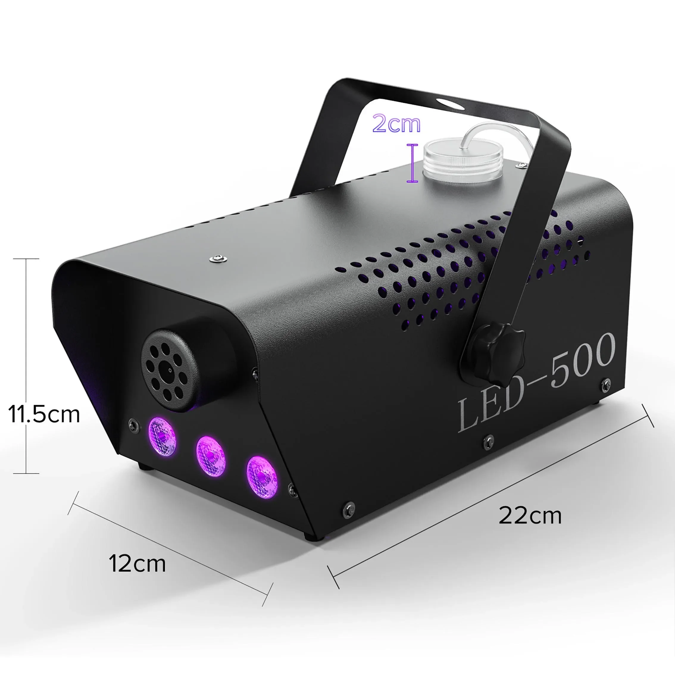 Tongxin 500W LED Smoke Machine Wireless Remote Control Mist Stage Disco DJ Party Christmas Smog Maker