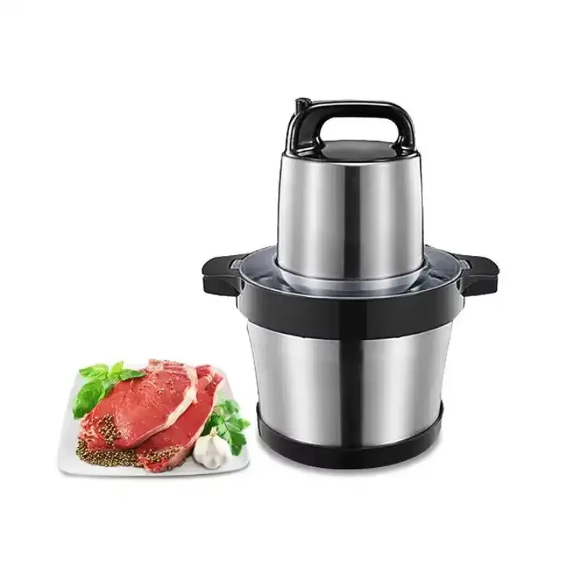 

Лидер продаж: бытовая электрическая мясорубка из нержавеющей стали, 6 л, автоматическая, для кухни, для измельчения мяса, в наличии