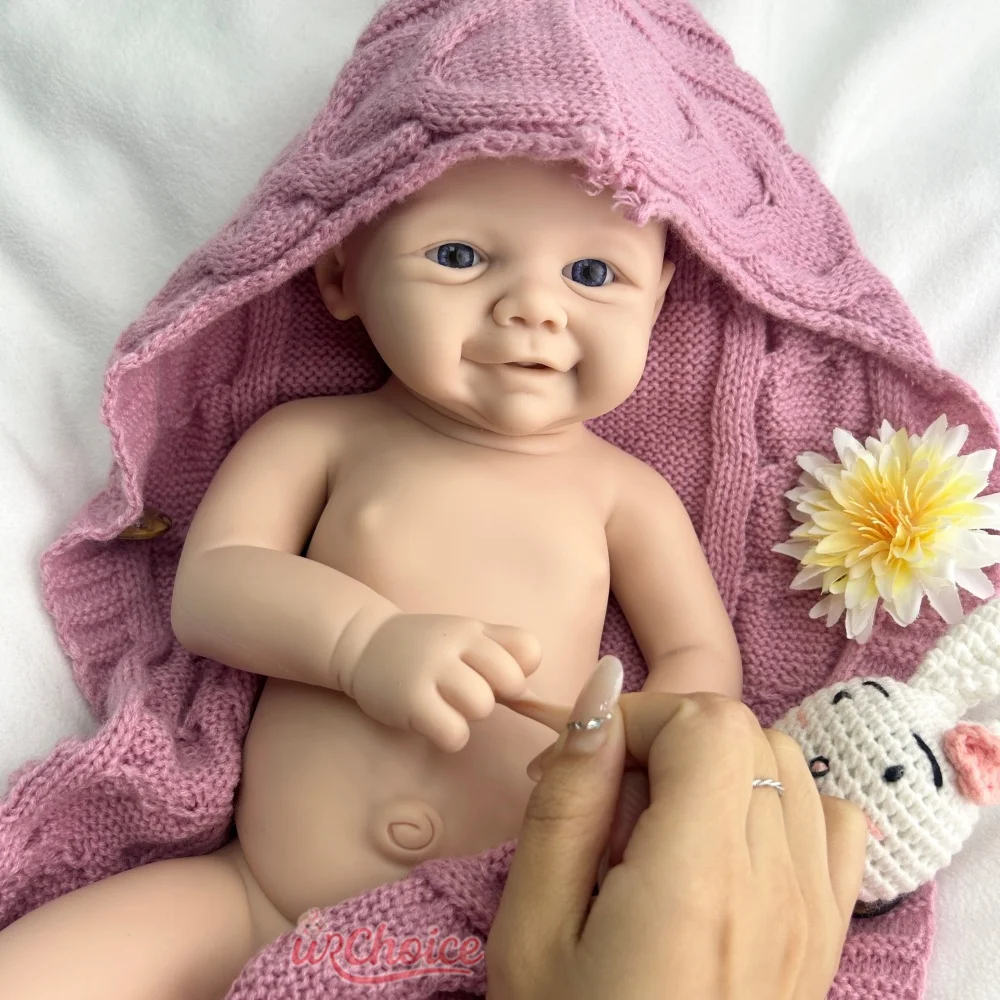 48 سم مرنة فيفيان واقعية سيليكون ولدت من جديد طفلة يمكن استخدام مصابيح وزن هدية دمية الفن لمرضى الخرف