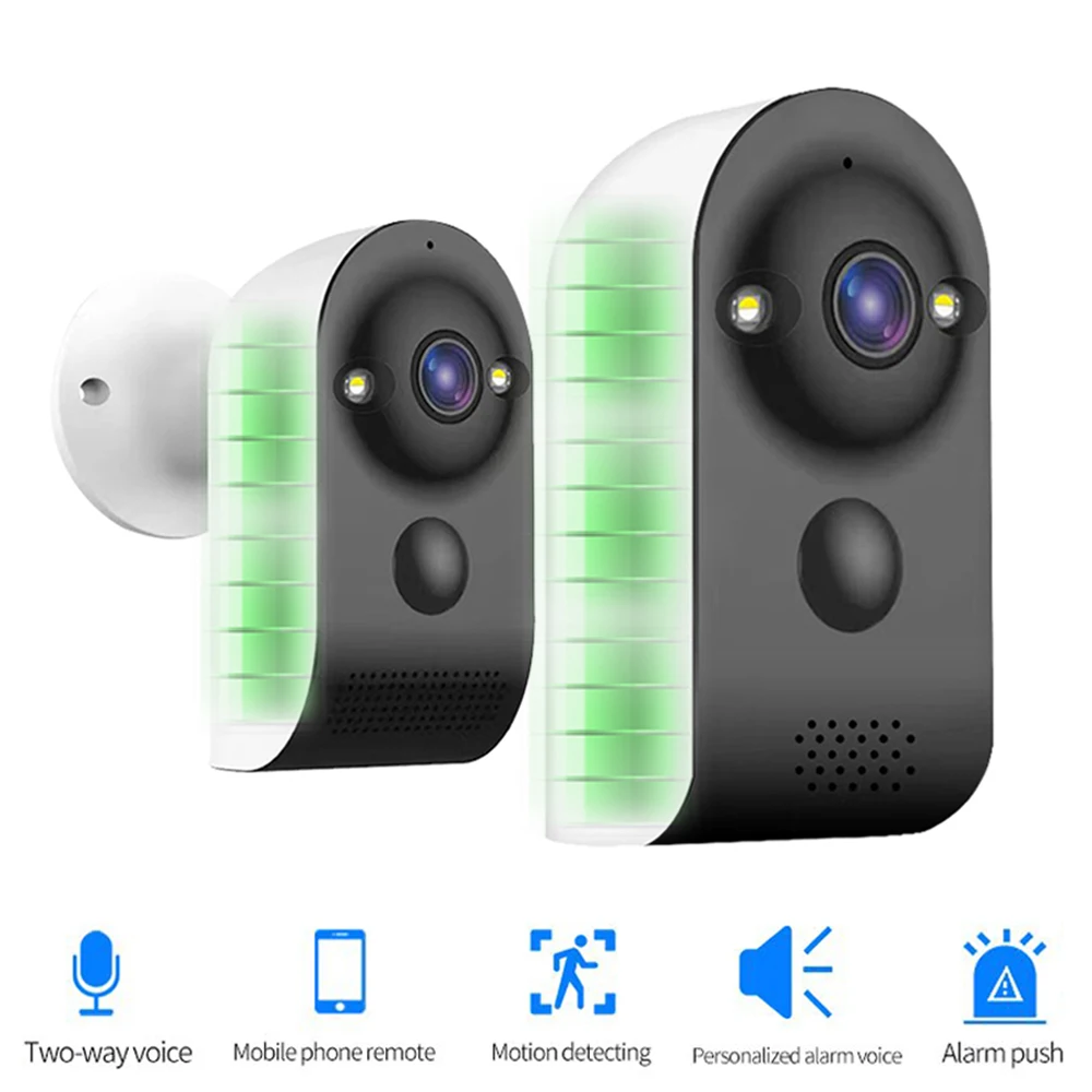 5MP WiFi Camera CCTV Security Pir Motion Detection Two Way Audio Smart Home Surveillance Wireless IP Monitor Built in Battery