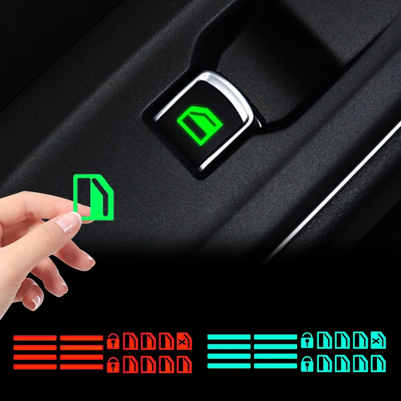 Автомобильный стеклоподъемник светящийся Переключатель Кнопка Наклейки для Changan CC CS35 CS85 CS95 Alsvin V7 V3 Eado CX20 CX30 CS70 Raeton UNT-T XT