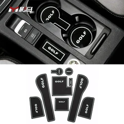 Factory Price Wholesale Anti-slip Gate Slot Cup Pad Gate Slot Cup Mat For vw golf 7 7.5 mk7 mk7.5