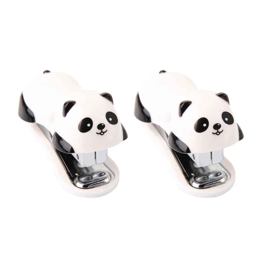 

2Pcs Mini Manual Stapling Machine Cartoon Stapler for Office Supplies Office Student Stationery