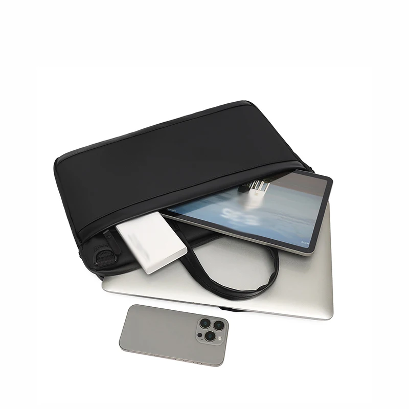 Men Business Briefcases with Trolley Handle Outdoor Travel Portable Large Storage Office Shoulder Bag Laptop 15.6-in Handbags