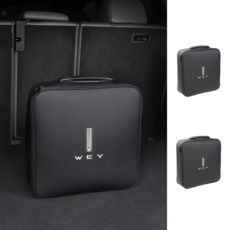 

EV Car Charging Cable Storage Box Electric Vehicle Charger Cables Carry Bag For WEY Tank 500 Macchiato Coffee 01 02 2021-2022