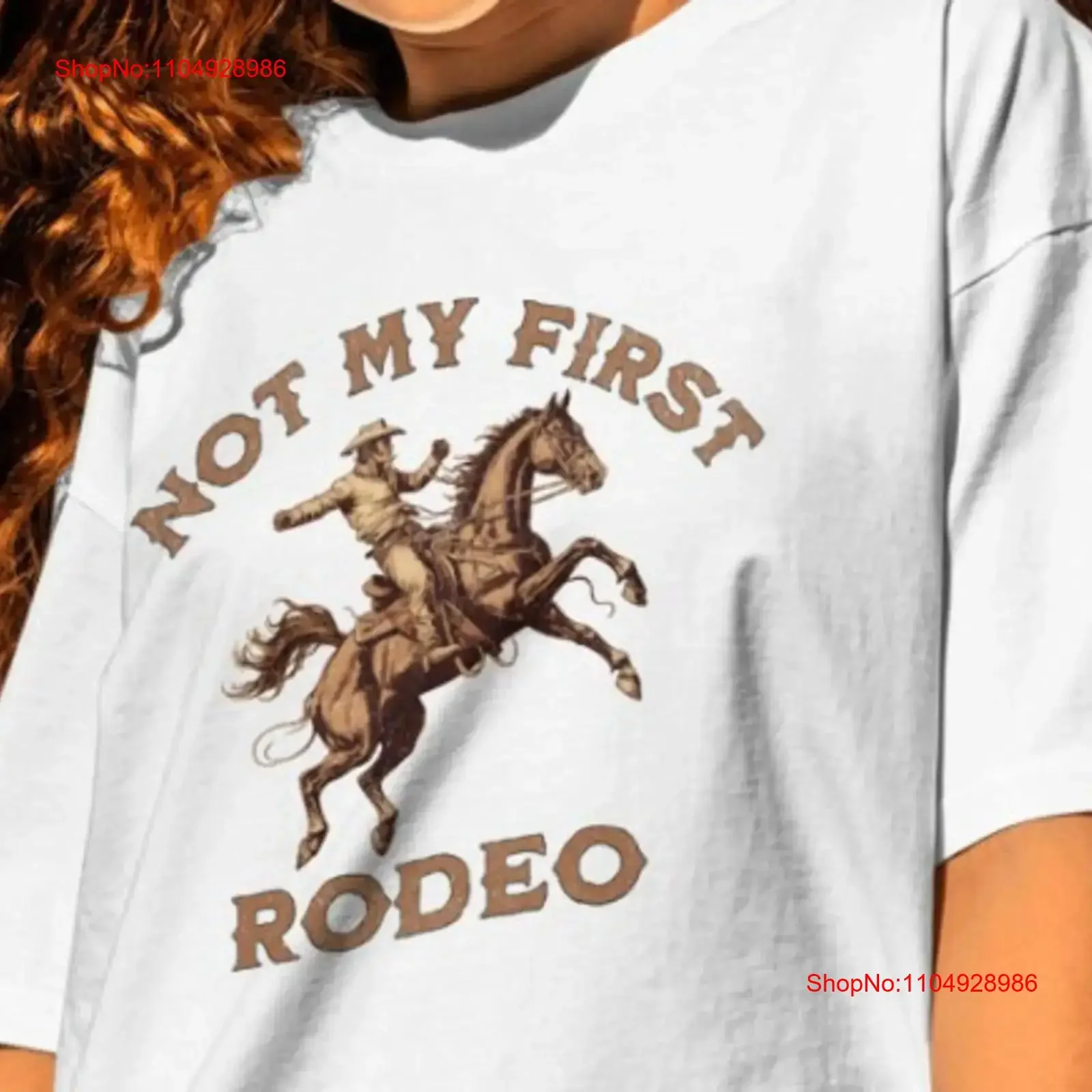

Футболка Not My First Rodeo Cowboy Cowgirl SouthWestern Fathers Day for Dad Country Music Lover Mom That go Hard vintage Washed
