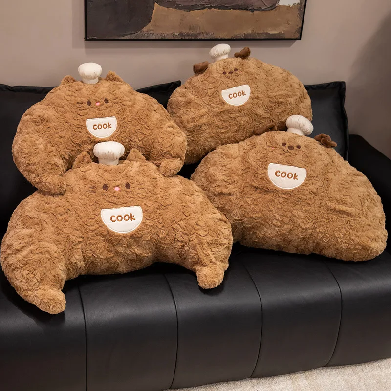 

Большой размер, плюшевая подушка для хлеба, котенка, щенка, мягкая и уютная подушка для изголовья большого размера, забавный домашний декор, детский подарок на день рождения