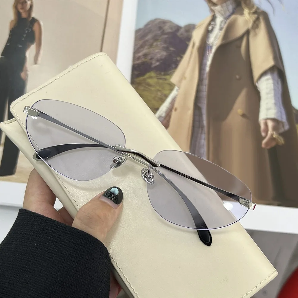 

High-Quality Futuristic Frameless Sunglasses UV400 Protection Luxury Y2K Shades 2025 New Unisex Trending Eyewear for Women & Men