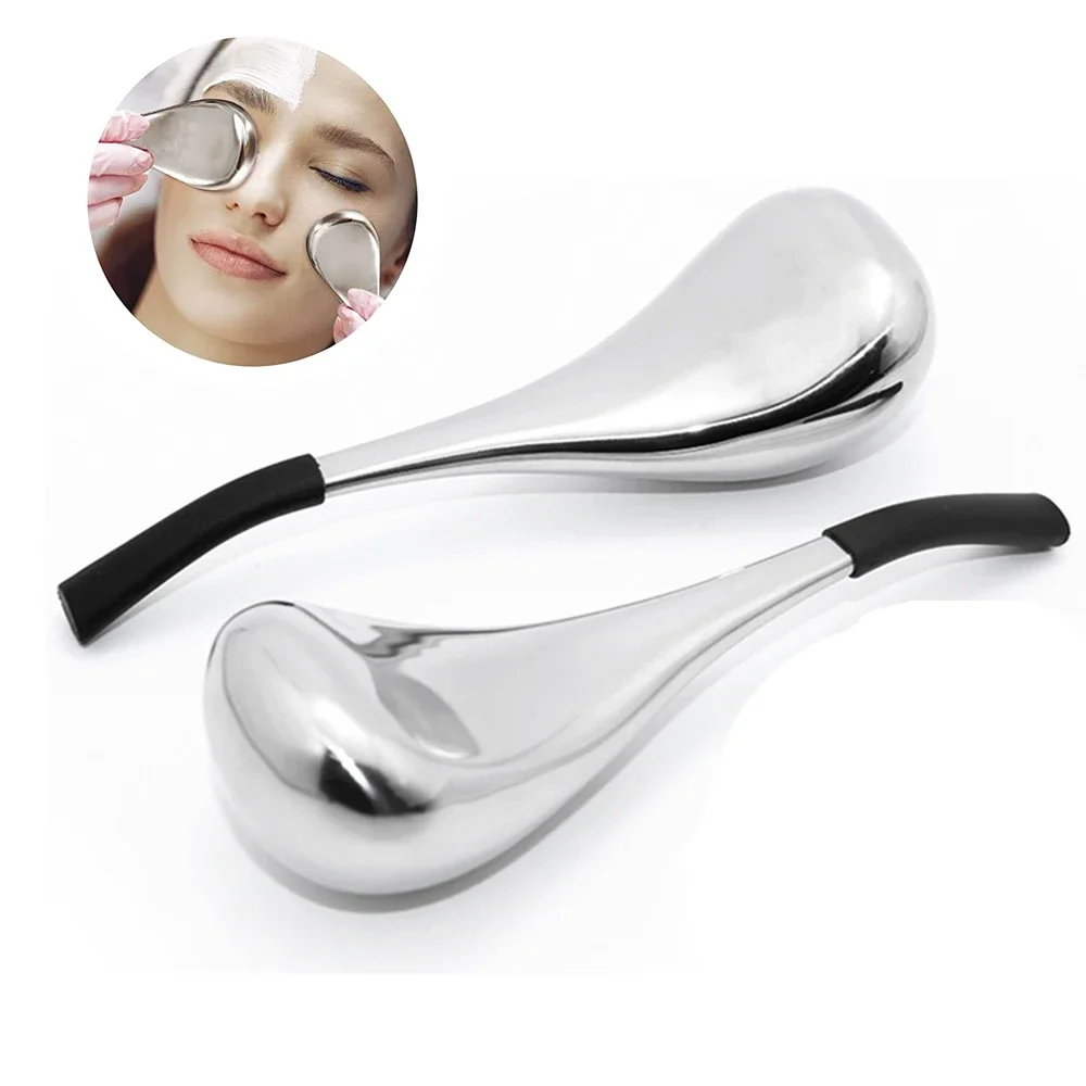 

Stainless Steel Ice Globes Spoon Facial Massage Freeze Tools Eliminate Eye Pattern Spa Ball Cryo Roller Cooling Skin Masajes