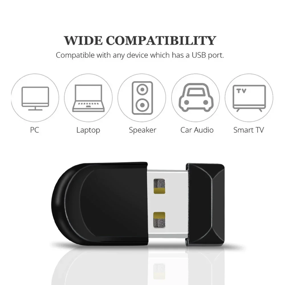 USB 2.0 플래시 드라이브 펜 드라이브, 방수 금속 블랙 U 디스크 메모리, USB 메모리 스틱, 4GB, 8GB, 32GB, 64GB