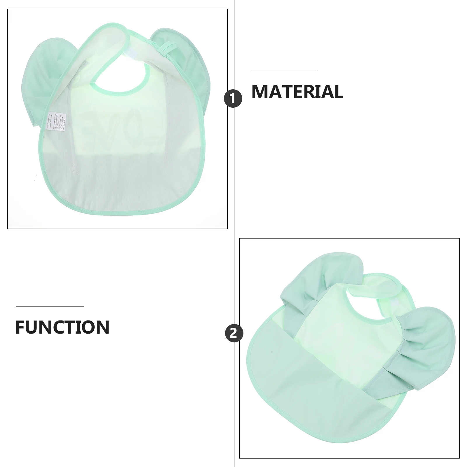 

Waterproof Feeding Bib Washable Reusable Baby Eating Apron Drool Protection For Infant Toddlers Lace Trim Kids Meal Bib
