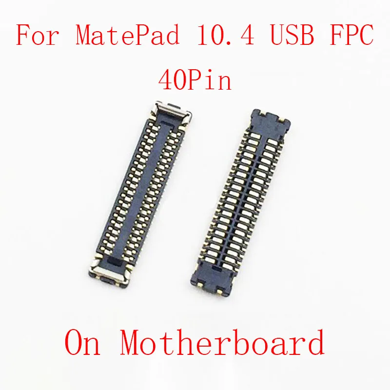 2Pcs LCD Display Screen Flex FPC Connector USB Charging For Huawei MATEPAD 10.4 Inch BAH3-W09 BAH3-W19/AL00 Battery Plug Contact