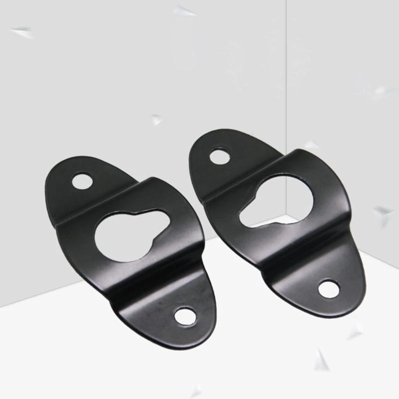 573A 금속 스피커 브래킷 스탠드 스피커를위한 검은 벽 마운트 아이언 후크 걸이 플레이트 서라운드 사운드 브래킷 설치하기 쉬운 브래킷