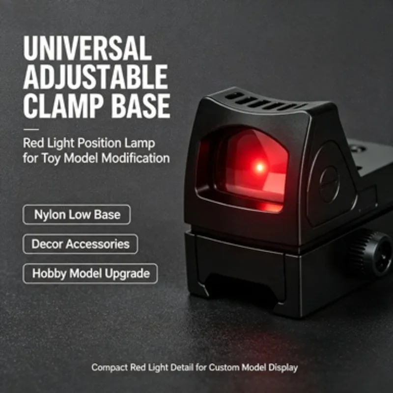 Portable Outdoor Hobby Nylon Compact Low Clamp Base Red Light Calibration Ornament Space Saving Design