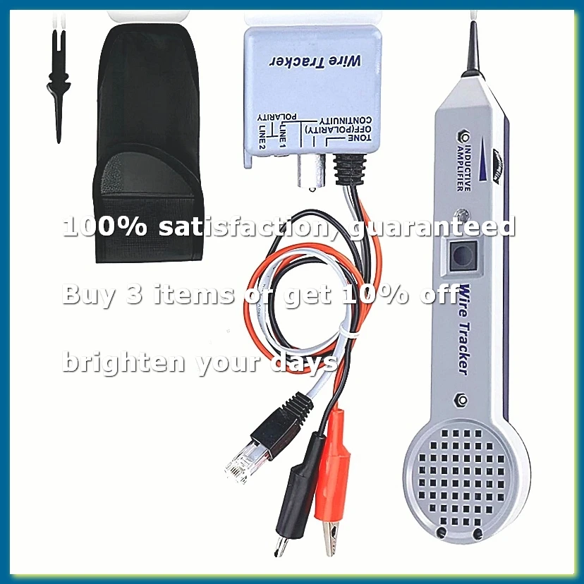 Tone Generator Kit Wire Tracer Circuit Tester 200EP High Accuracy Cable Tester Tone and Probe Kit