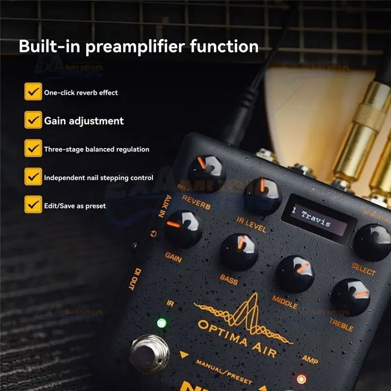 ABJM-NUX OPTIMA AIR NAI-5 Electric Guitar Effects Preamplifier And Acoustic Guitar Simulator - view 3