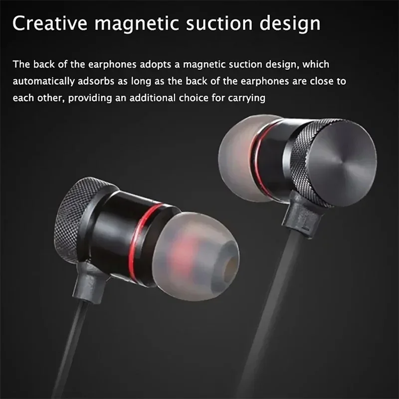 1-4Pcs Wireless Bluetooth Headphones Neckband Earphone In Ear Monitor With Mic Long Battery Auriculares Headset Sport - view 2