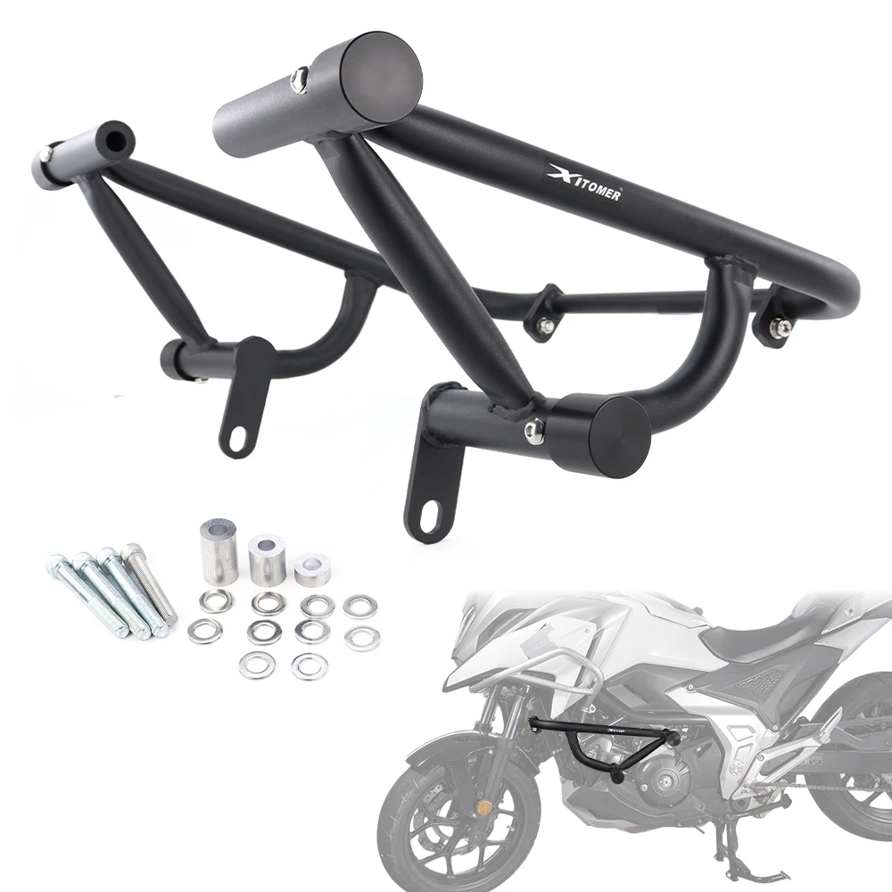 

Motorcycle Engine Guard Highway Bars Stunt Cage Crash Cage Bumper Protector Race Rail NC750X 2021 2022 2023 2024 2025 For Honda
