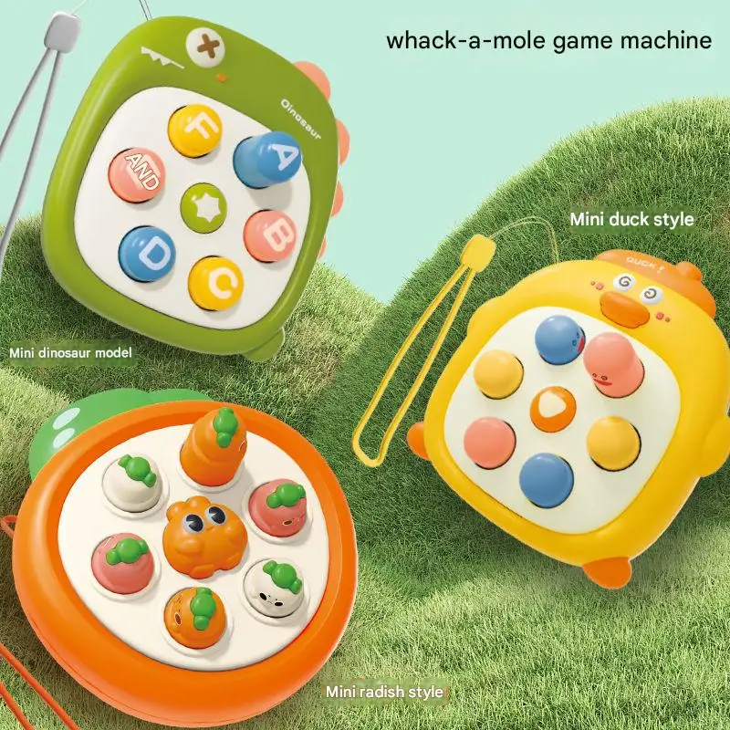 1 pc mini whack-a-taupe mão-olho coordenação brinquedo educativo cor aleatória crianças pitada dedo descompressão para