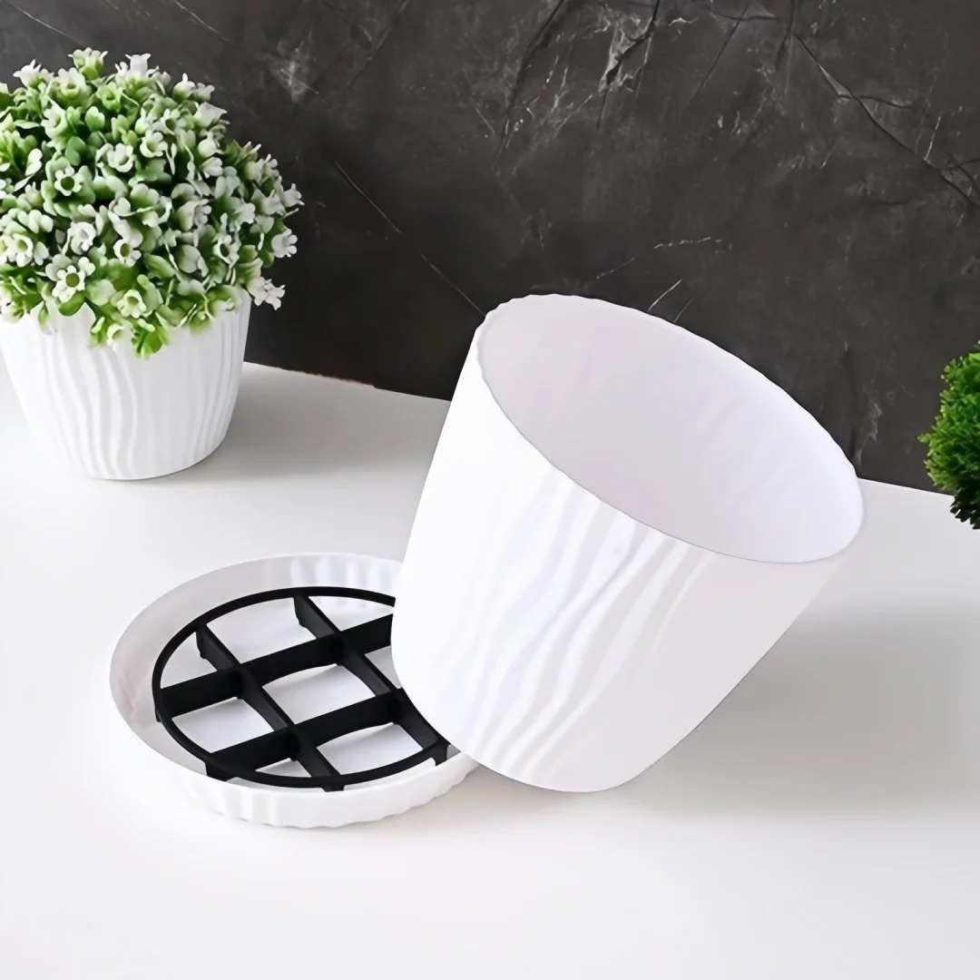 10 Stück Blumentopfuntersetzer aus Kunststoff, atmungsaktive Basis, verhindert Fäulnis der Wurzeln, für den Innen- und Außenbereich, praktisches Gartenzubehör – Detail 5