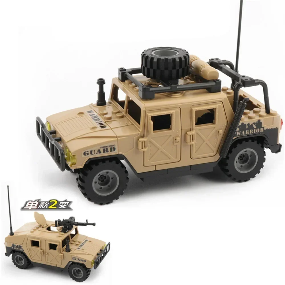 Army soldiers Special police Special forces armored vehicle DIY model building blocks brick toy gift