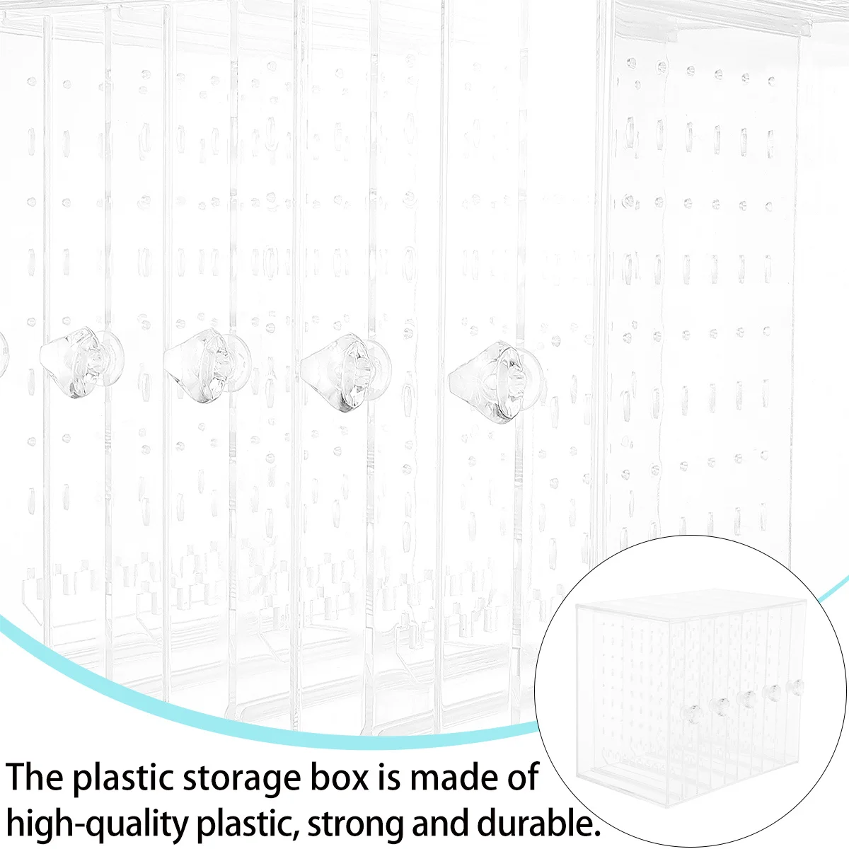 

Earring Storage Transparent Dustproof Jewelry Holder Jewelry ganizer Hooks Drawer Necklace Holder Display Stand