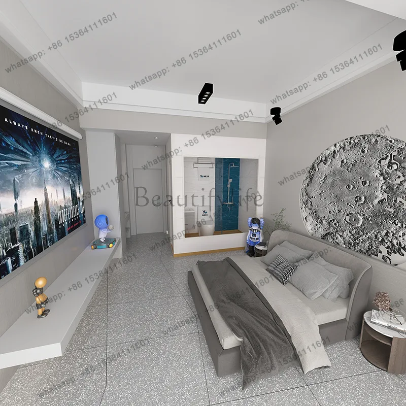 Glass integral bathroom integrated shower room bathroom finished bathroom free of waterproof