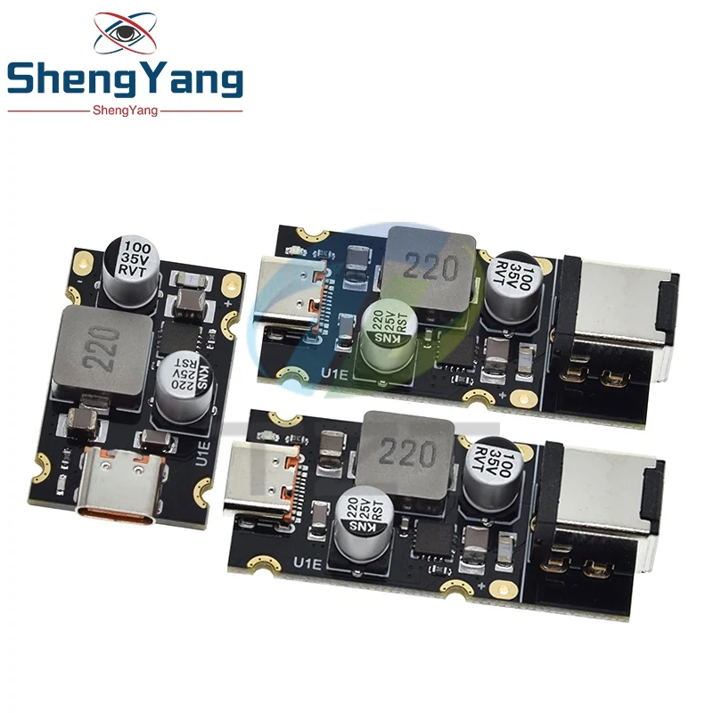 TZT QC4.0 QC3.0 Type-C USB PD65W Fast Charging Adapter Module DC8-32V 3.25A 65W Step Down Module For Huawei SCP/FCP Apple PD image 3
