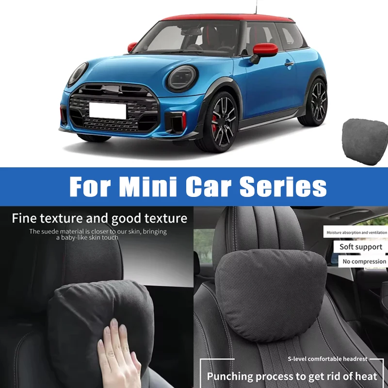 

Top Quality Car Headrest Neck Support Seat Soft Neck Pillow Breathable For MINI Cooper One Clubman Countryman Cabrio JCW Paceman