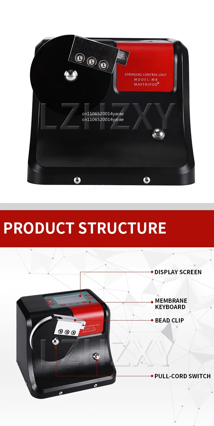 Electronic Stringing Machine Head - Drop Weight / Crank / Wise Replacement - M8 Tension Head