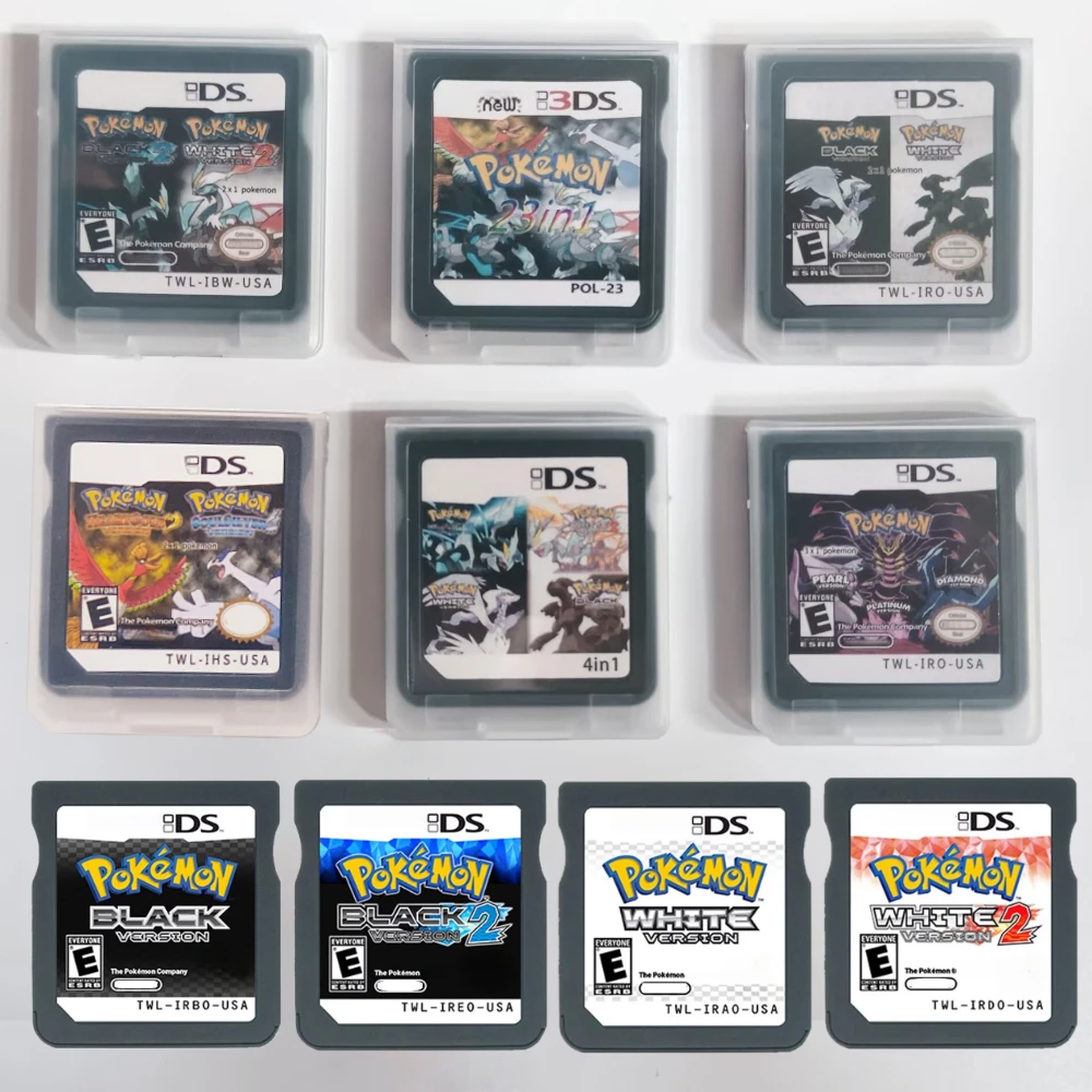 

R4 DS Game 23In1 4in1 Pokemon Series Memory Card For NDS 3DS Video Game Console Pokemon HeartGold SoulSilver Platinum USA