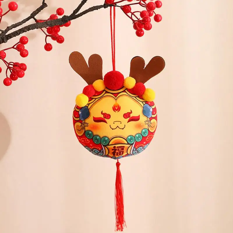 

Dragon Mascot Plush Ornament Dragon Chinese New Year Decoration Plush Pendant Stuffed Animal Toy Pendant Car Bag Soft Doll Gifts