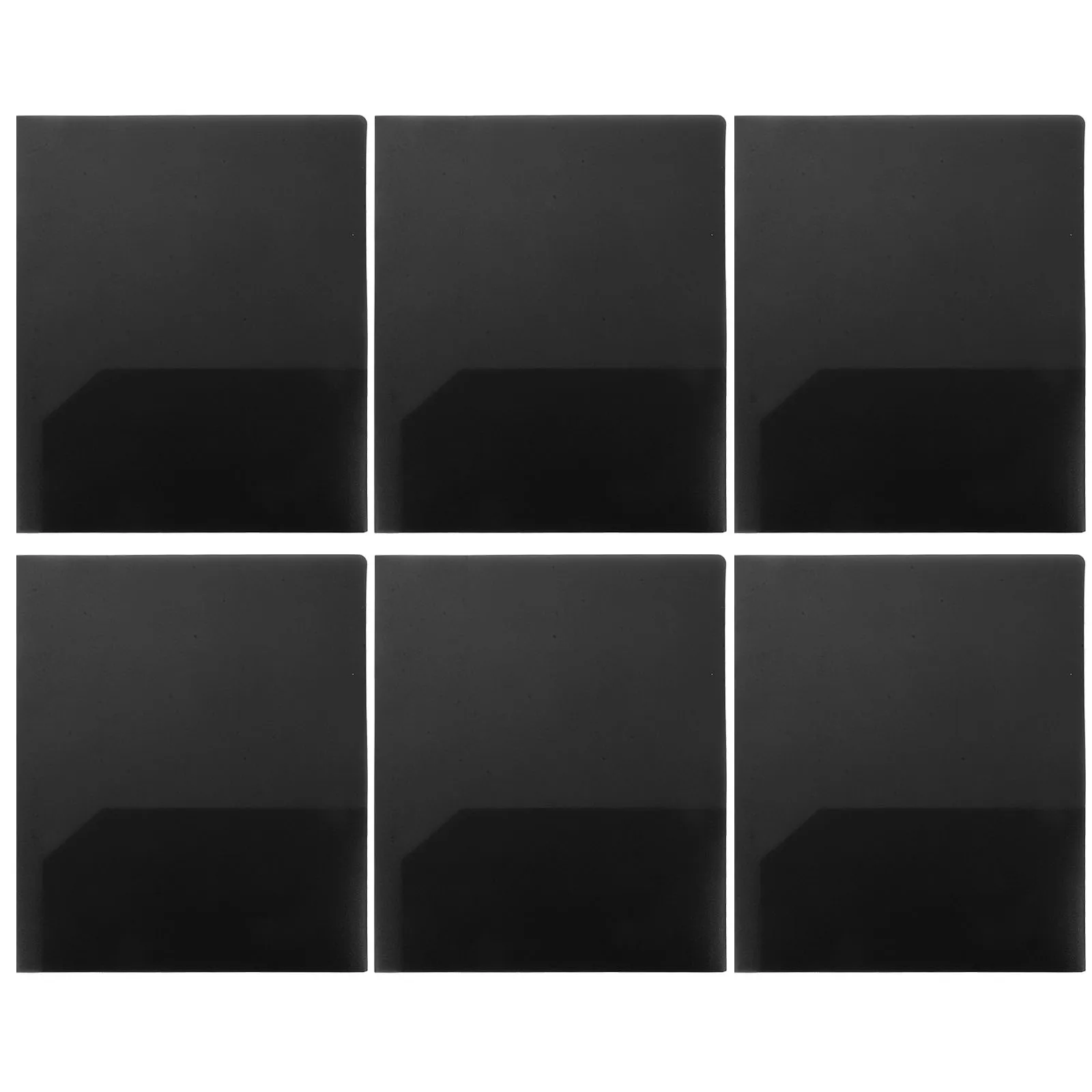 

6 PCS A4 Folder Folders with Pockets Heavy Duty Plastic Flip Aesthetic Document Soft File Business