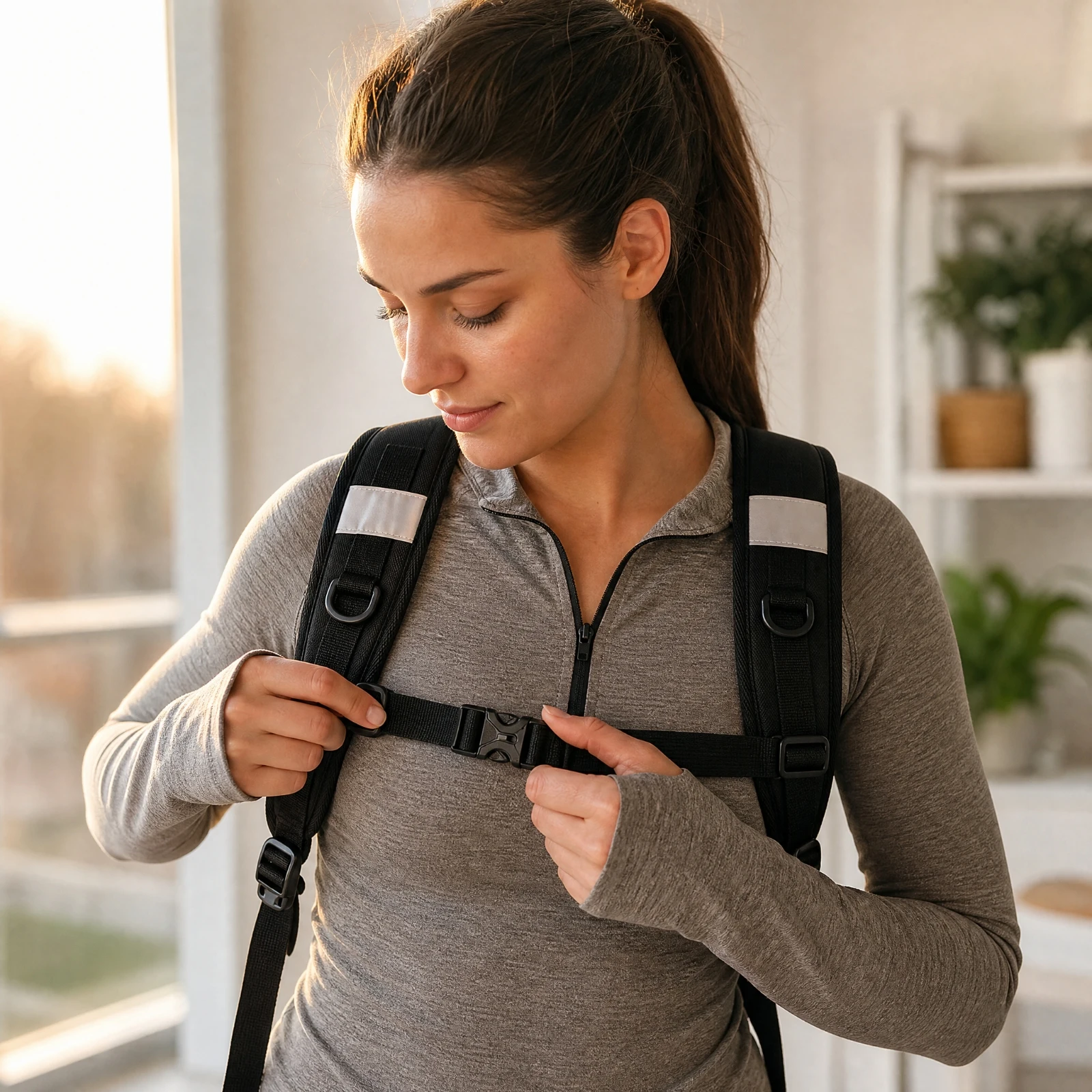 Bag Straps Breathable Mesh Replacement Backpack Harness with Chest Strap Backpack Shoulder-Strap Harness Lightweight view 4
