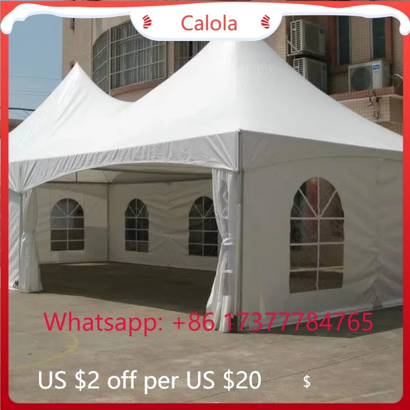 Aluminum High Peak Frame Tent 20x20-20x40 Commercial Canopy for 100 People Wedding Party