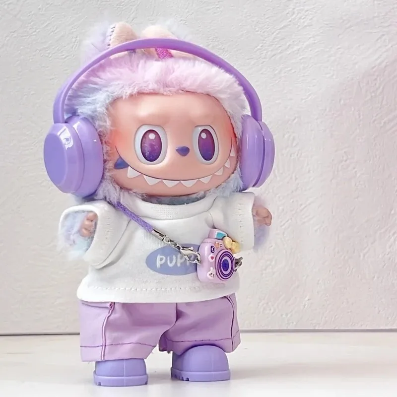 Vêtements de sport pour balle de Tennis, vêtements de Badminton pour poupée Labubu, pantalons Cargo colorés, t-shirt pour chiot, vêtements d'extérieur, ensemble de chaussures, accessoires